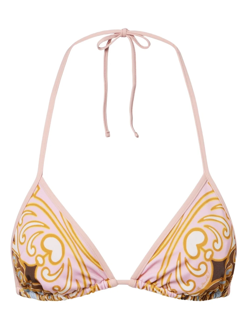 Printed bikini top