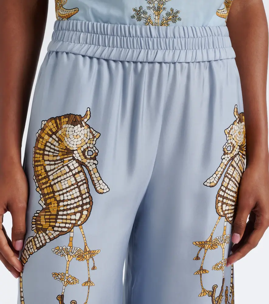 La DoubleJ Printed silk twill palazzo pants | Thumbnail 4 La DoubleJ Printed silk twill palazzo pants | Thumbnail 4