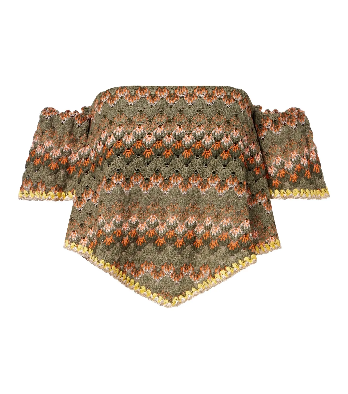 Sand Dollar embroidered cotton-blend top Sand Dollar embroidered cotton-blend top