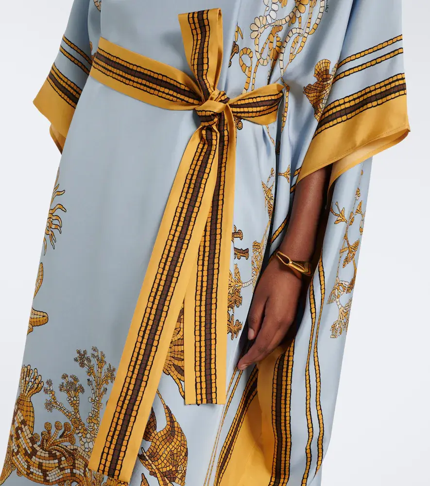 La DoubleJ Square printed silk twill kaftan | Thumbnail 3 La DoubleJ Square printed silk twill kaftan | Thumbnail 3