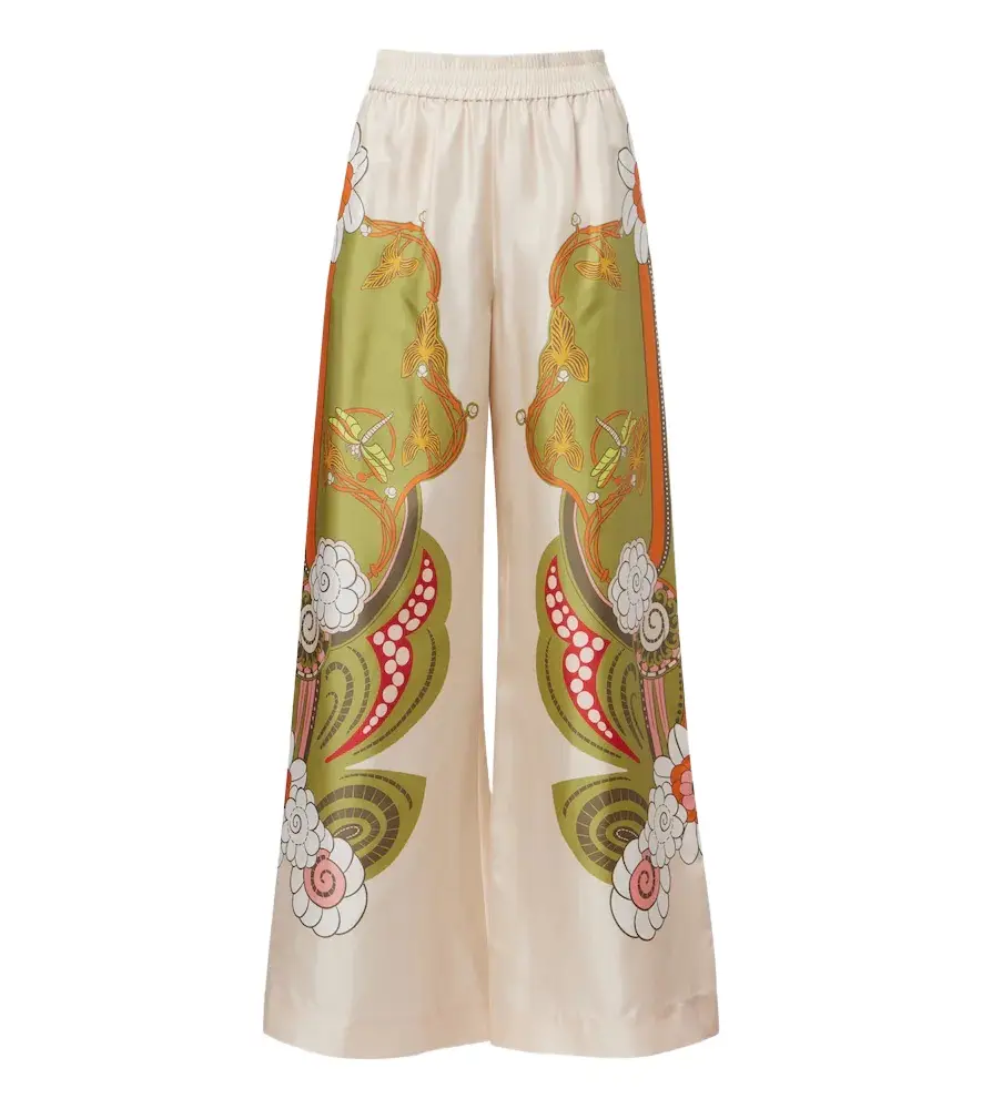 La DoubleJ Floral silk twill palazzo pants | Image 1 La DoubleJ Floral silk twill palazzo pants | Image 1