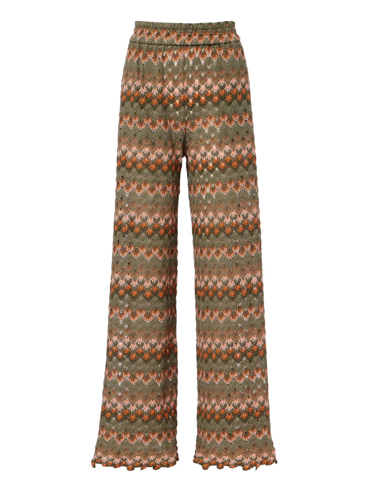 Embroidered cotton-blend palazzo pants Embroidered cotton-blend palazzo pants