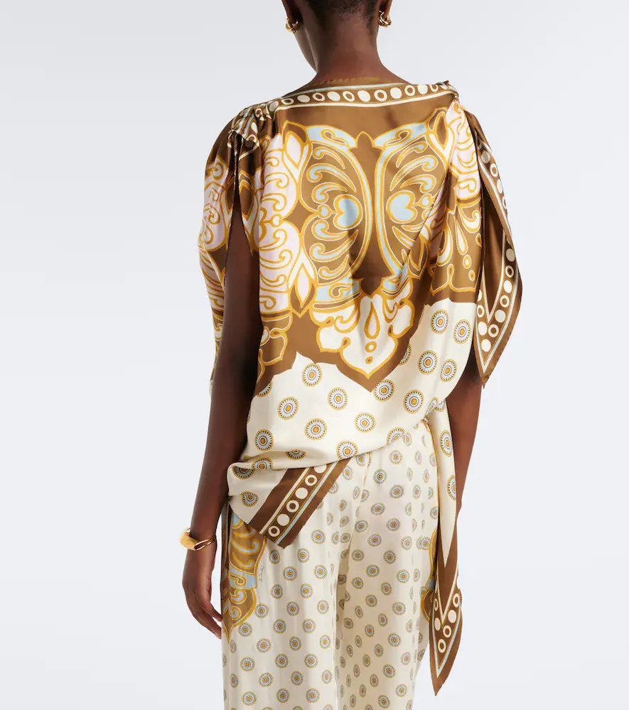 La DoubleJ Full-On printed silk twill top | Thumbnail 5 La DoubleJ Full-On printed silk twill top | Thumbnail 5