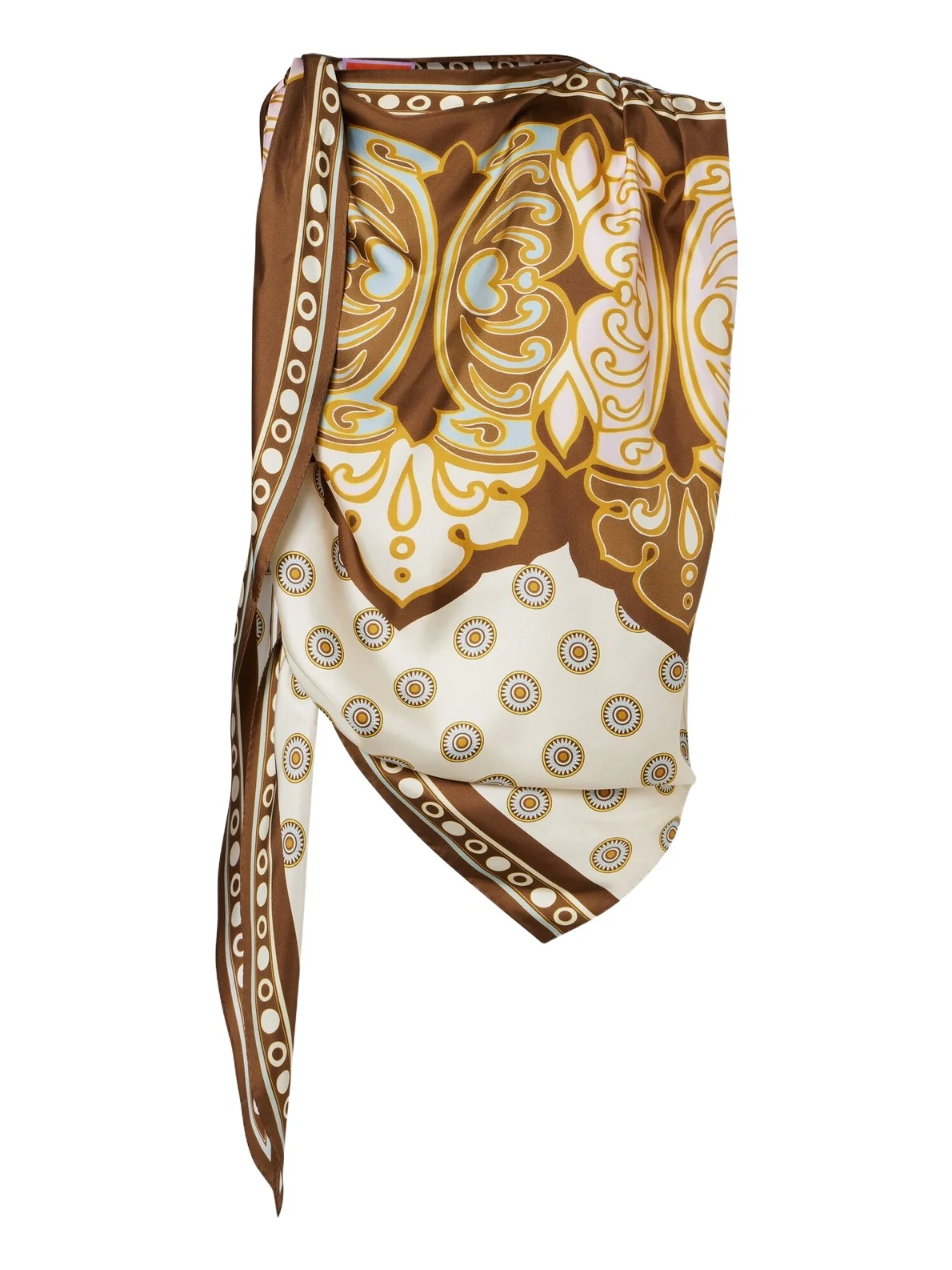 Full-On printed silk twill top Full-On printed silk twill top