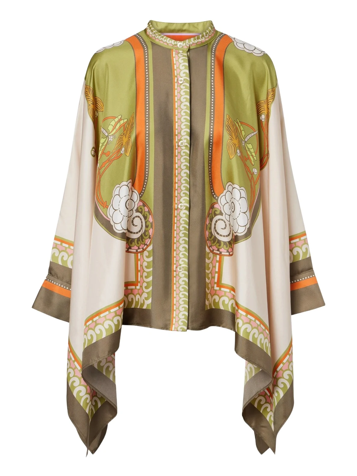 Foulard printed silk twill shirt Foulard printed silk twill shirt