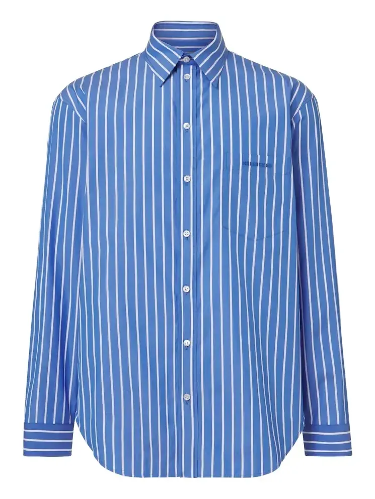 Striped cotton poplin shirt Striped cotton poplin shirt