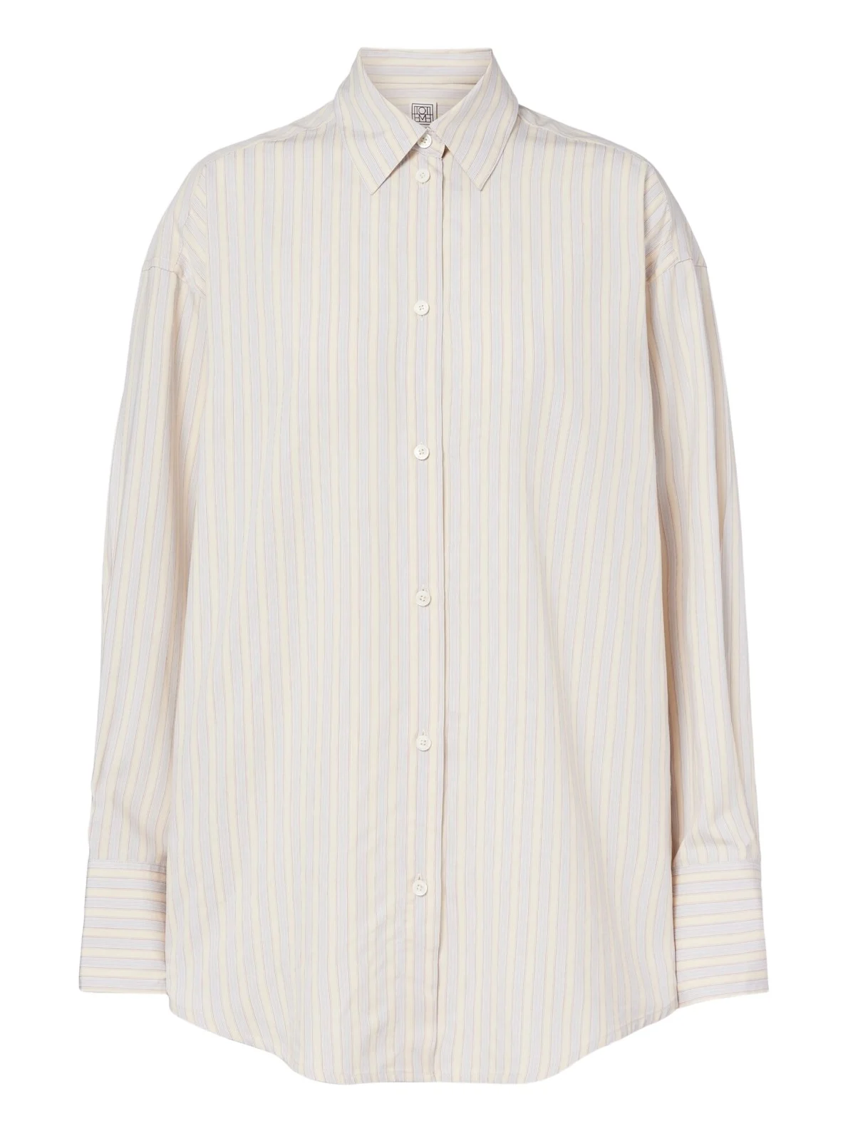 Striped oversized poplin shirt Striped oversized poplin shirt