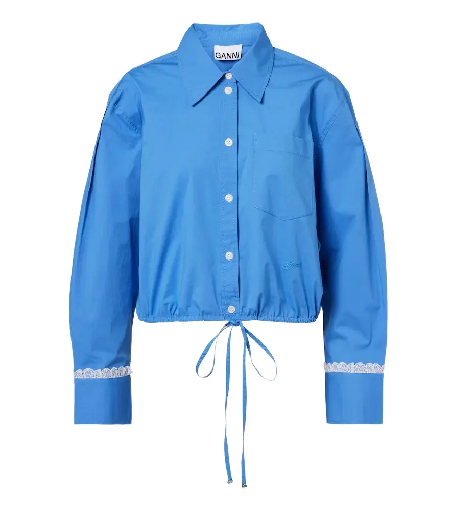 Ganni Cotton-blend shirt | Image 1 Ganni Cotton-blend shirt | Image 1