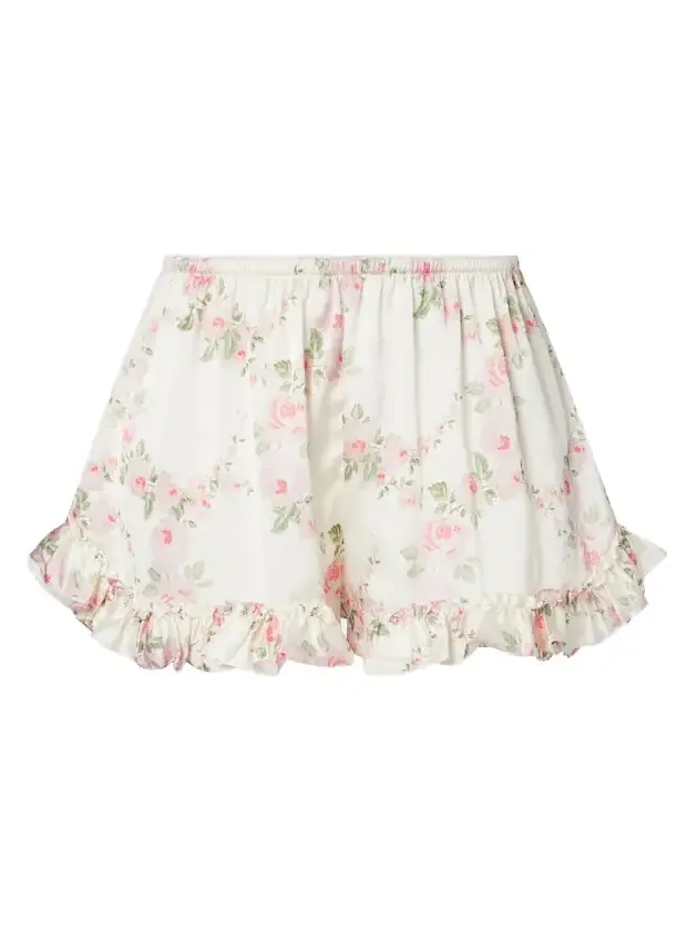 Floral ruffled shorts Floral ruffled shorts