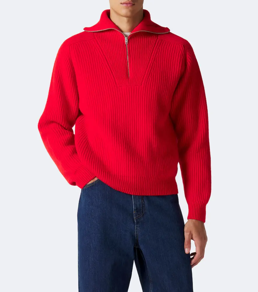 Jil Sander Ribbed-knit wool half-zip sweater | Thumbnail 2 Jil Sander Ribbed-knit wool half-zip sweater | Thumbnail 2