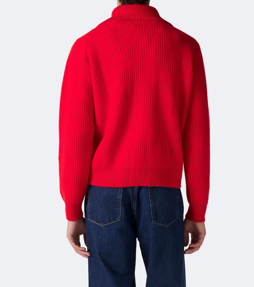 Jil Sander Ribbed-knit wool half-zip sweater | Thumbnail 3 Jil Sander Ribbed-knit wool half-zip sweater | Thumbnail 3
