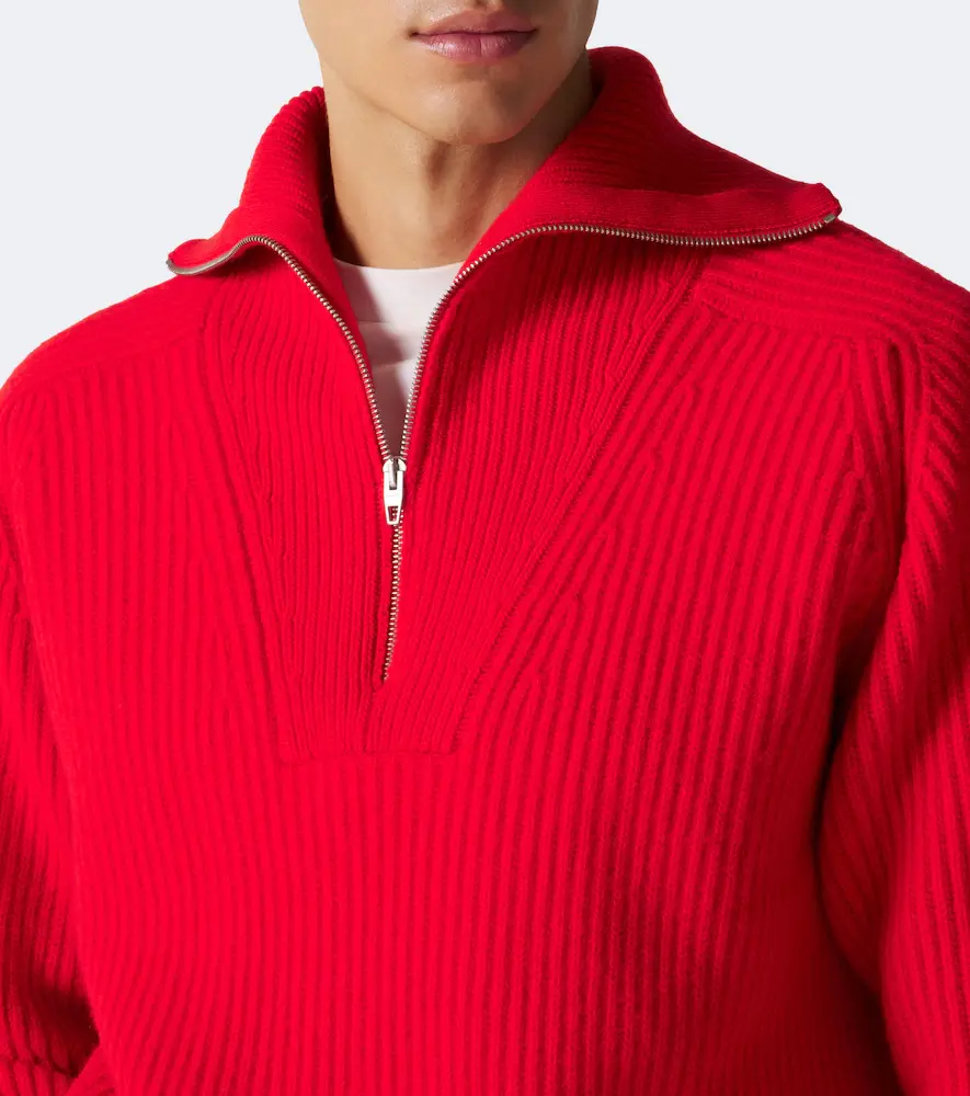 Jil Sander Ribbed-knit wool half-zip sweater | Thumbnail 4 Jil Sander Ribbed-knit wool half-zip sweater | Thumbnail 4