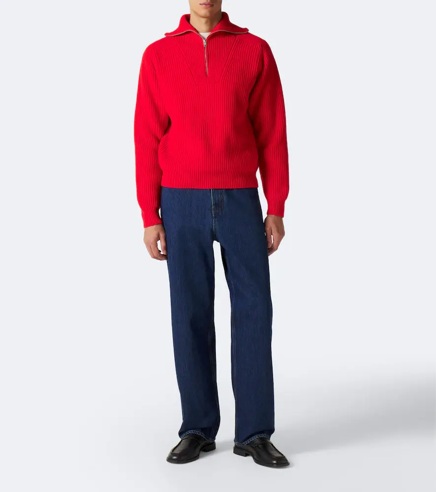 Jil Sander Ribbed-knit wool half-zip sweater | Thumbnail 6 Jil Sander Ribbed-knit wool half-zip sweater | Thumbnail 6