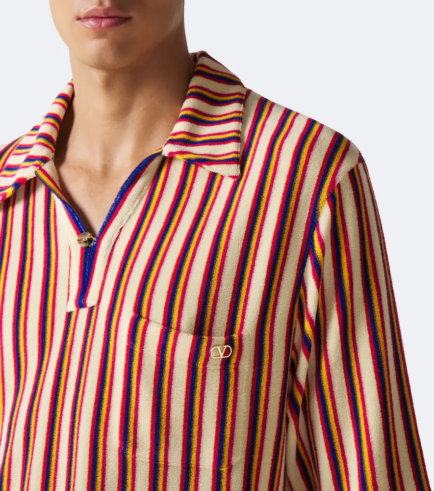Valentino Garavani Striped terry polo shirt | Thumbnail 2 Valentino Garavani Striped terry polo shirt | Thumbnail 2