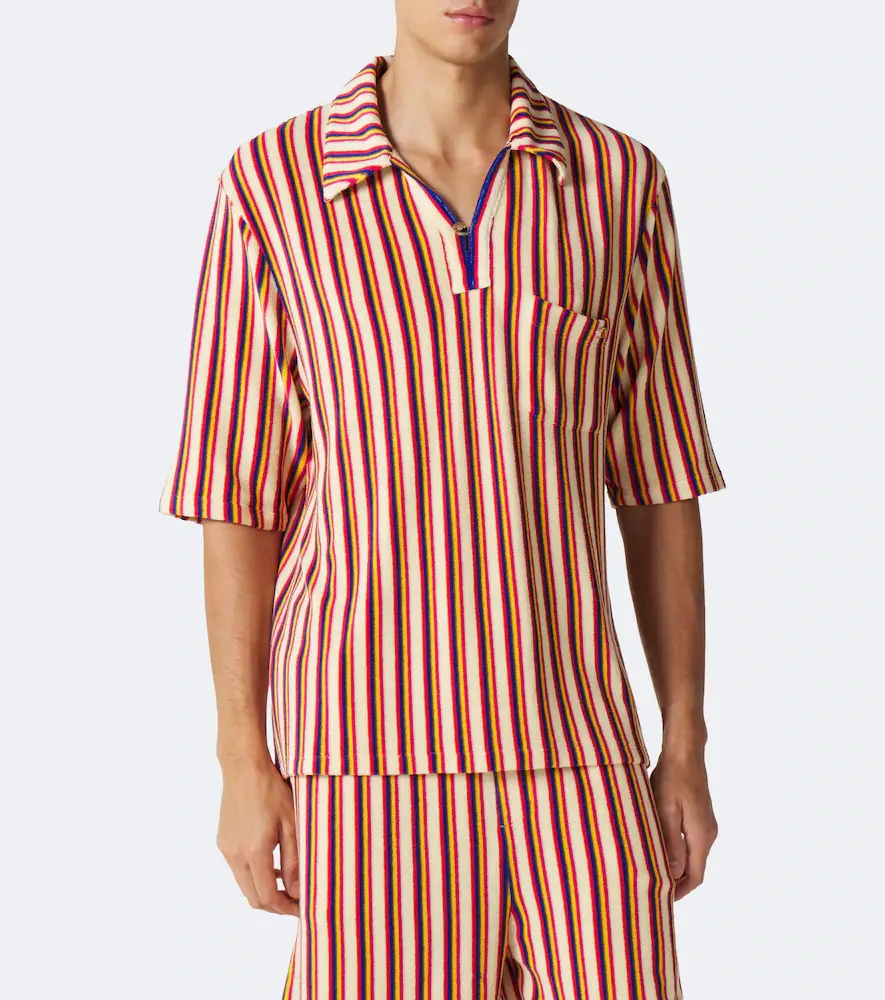 Valentino Garavani Striped terry polo shirt | Thumbnail 4 Valentino Garavani Striped terry polo shirt | Thumbnail 4