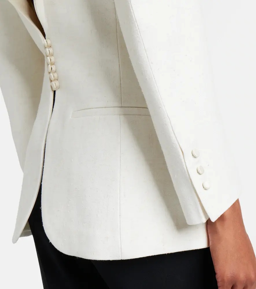 RÓHE Satin-trimmed blazer | Thumbnail 3 RÓHE Satin-trimmed blazer | Thumbnail 3