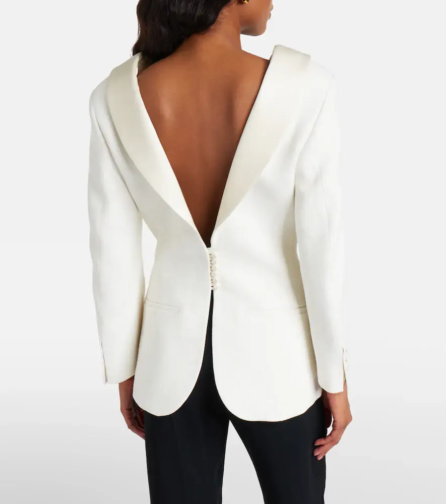 RÓHE Satin-trimmed blazer | Thumbnail 5 RÓHE Satin-trimmed blazer | Thumbnail 5