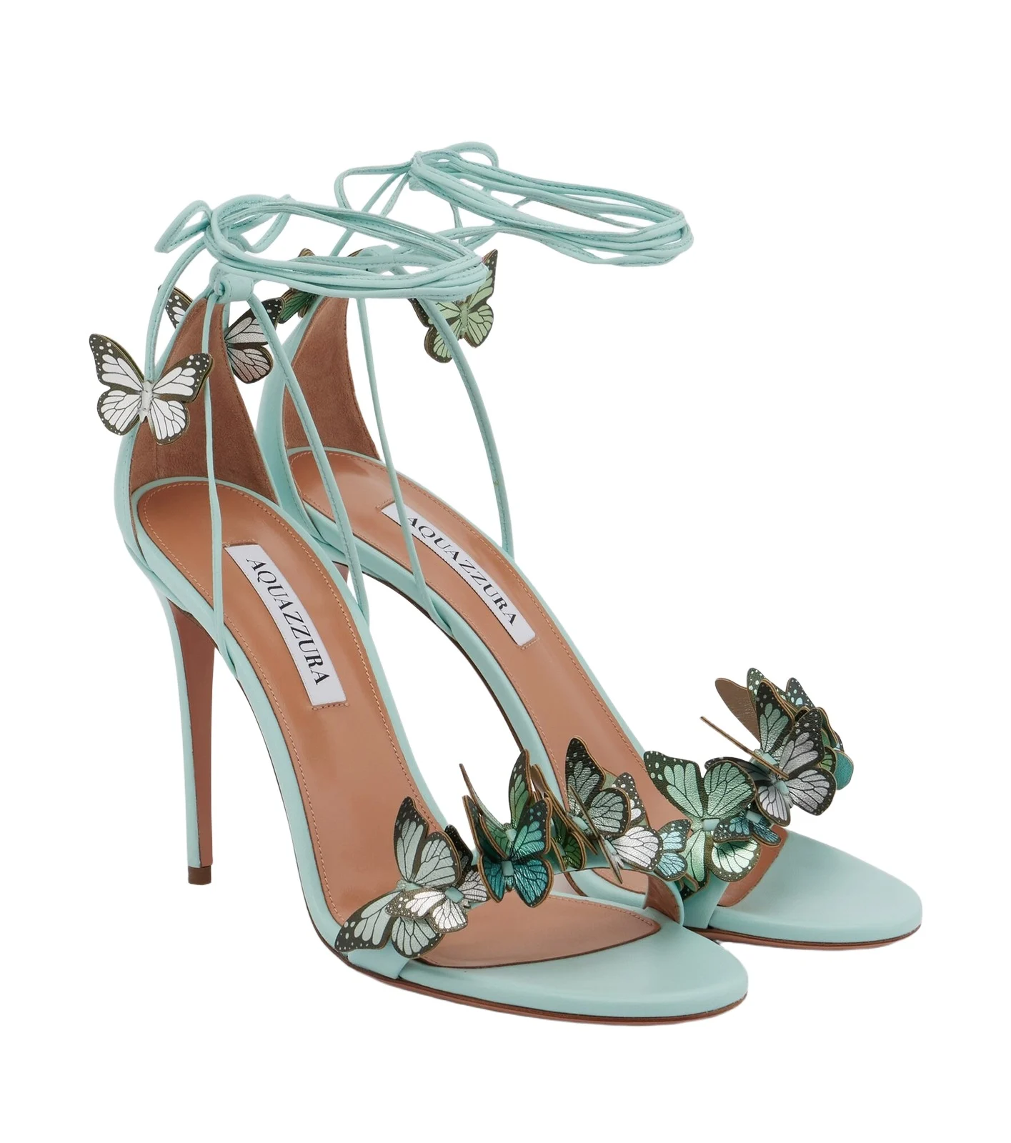 Papillon appliqué leather sandals Papillon appliqué leather sandals