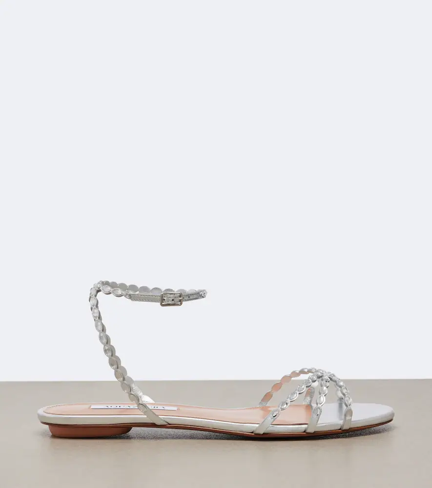 Aquazzura Love Struck embellished leather sandals | Thumbnail 2 Aquazzura Love Struck embellished leather sandals | Thumbnail 2