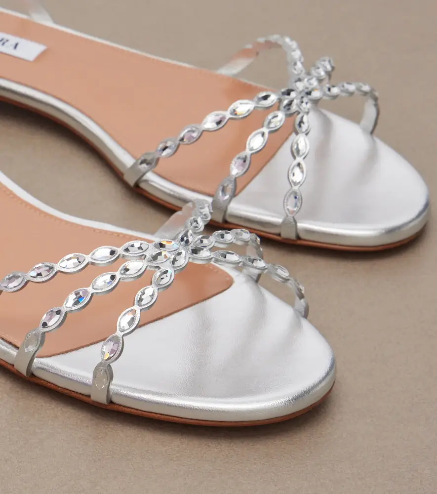Aquazzura Love Struck embellished leather sandals | Thumbnail 4 Aquazzura Love Struck embellished leather sandals | Thumbnail 4
