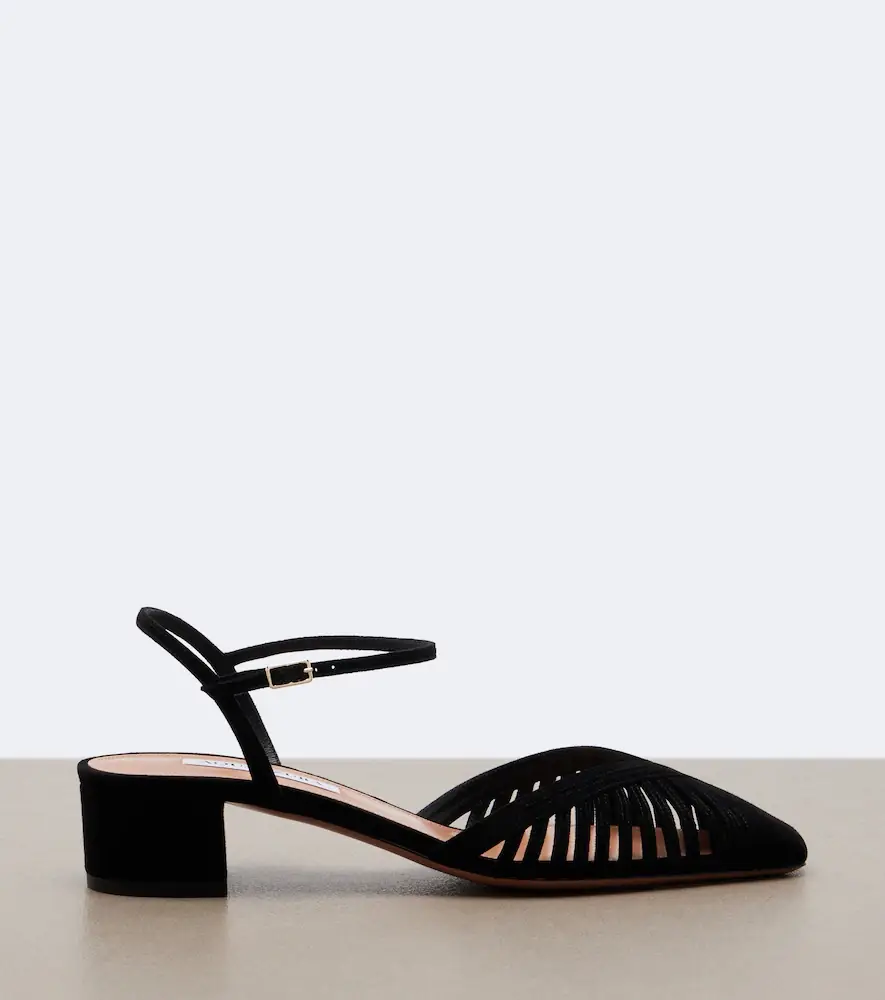 Aquazzura Yara suede pumps | Thumbnail 3