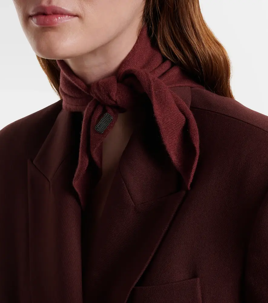 Brunello Cucinelli Monili cashmere scarf | Thumbnail 4