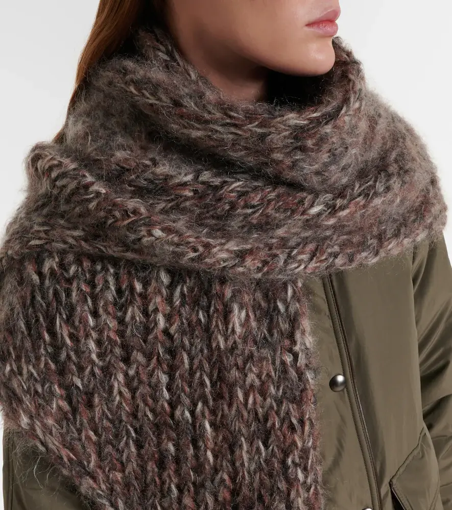 Brunello Cucinelli Mohair-blend poncho | Thumbnail 3