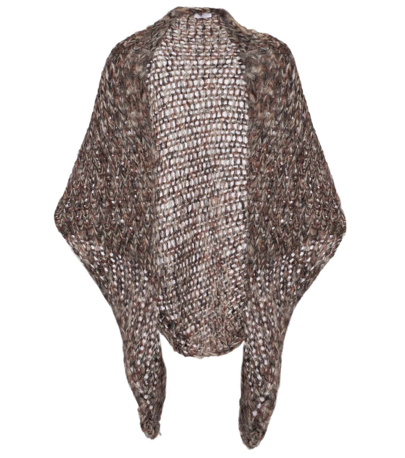 Mohair-blend poncho