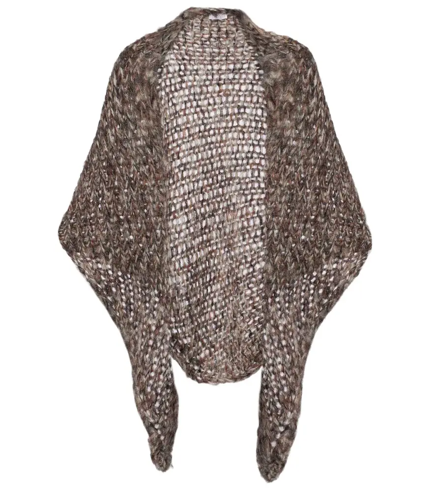 Brunello Cucinelli Mohair-blend poncho | Image 1 Brunello Cucinelli Mohair-blend poncho | Image 1