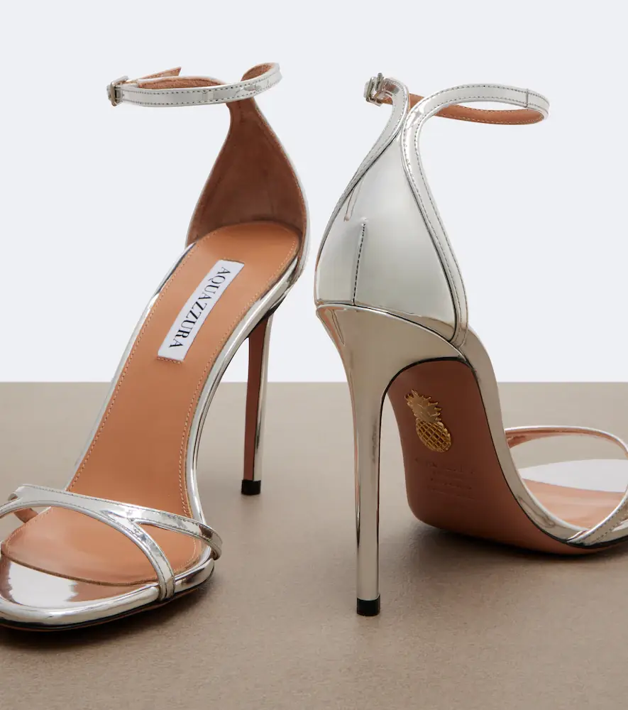 Aquazzura Nuda mirrored leather sandals | Thumbnail 2 Aquazzura Nuda mirrored leather sandals | Thumbnail 2