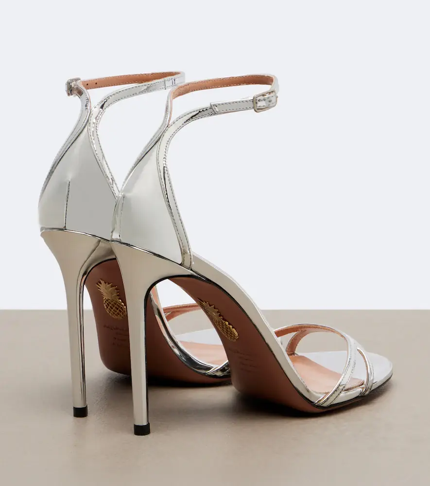 Aquazzura Nuda mirrored leather sandals | Thumbnail 4 Aquazzura Nuda mirrored leather sandals | Thumbnail 4