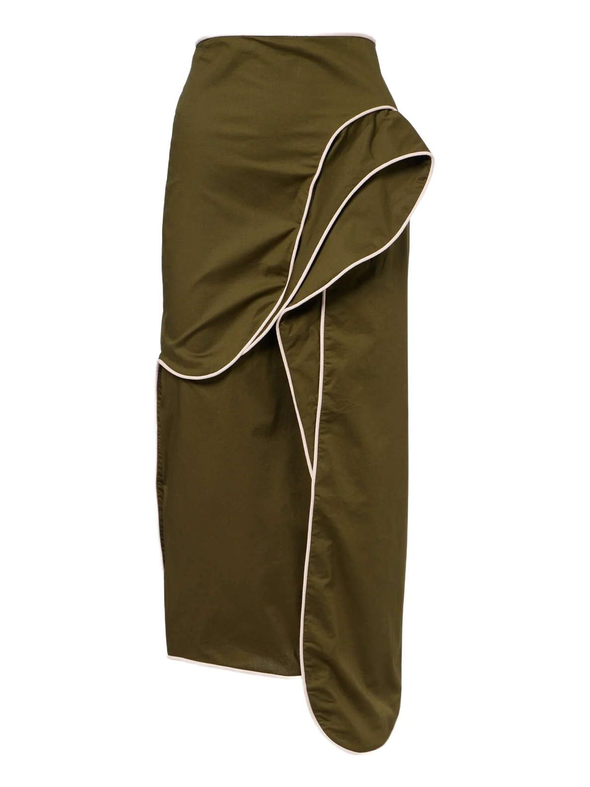 Ruffled cotton-blend midi skirt Ruffled cotton-blend midi skirt