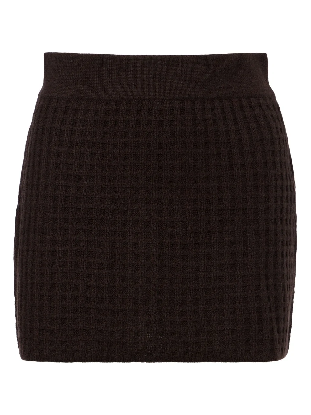 Wool and cashmere jacquard miniskirt Wool and cashmere jacquard miniskirt