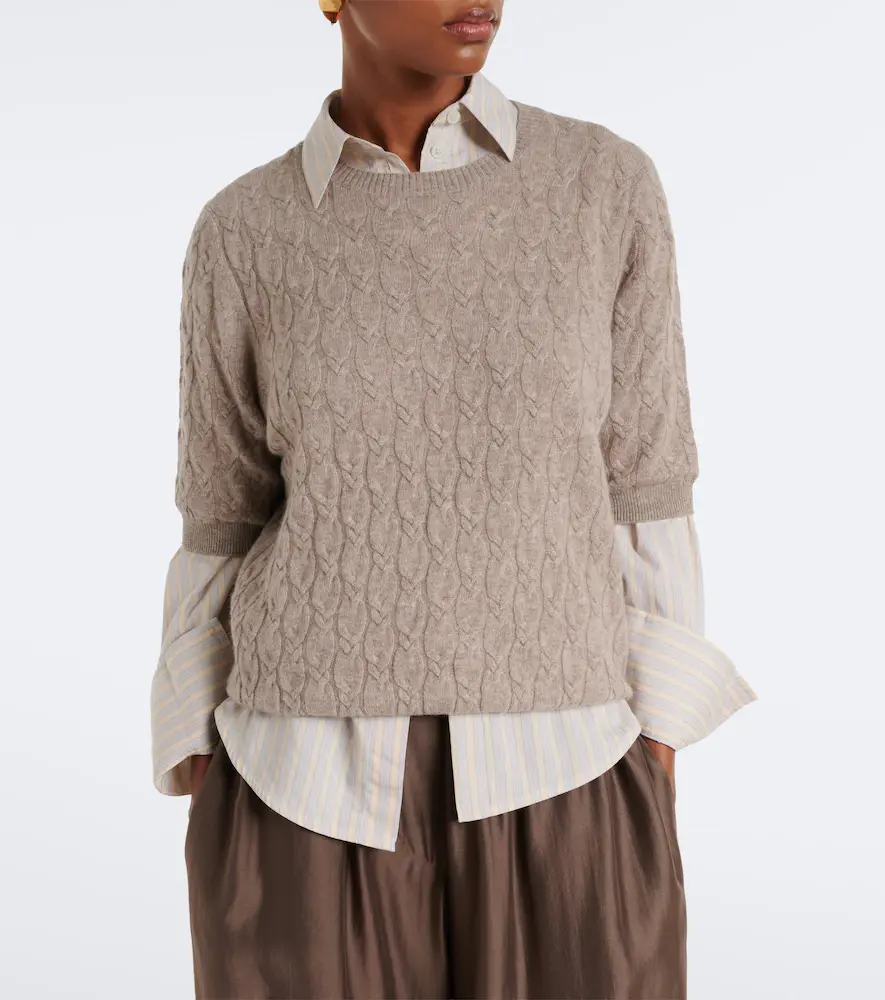 Jardin des Orangers Cable knit cashmere sweater | Thumbnail 2