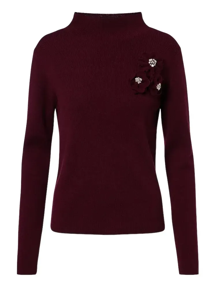 Embellished wool and cashmere sweater Embellished wool and cashmere sweater