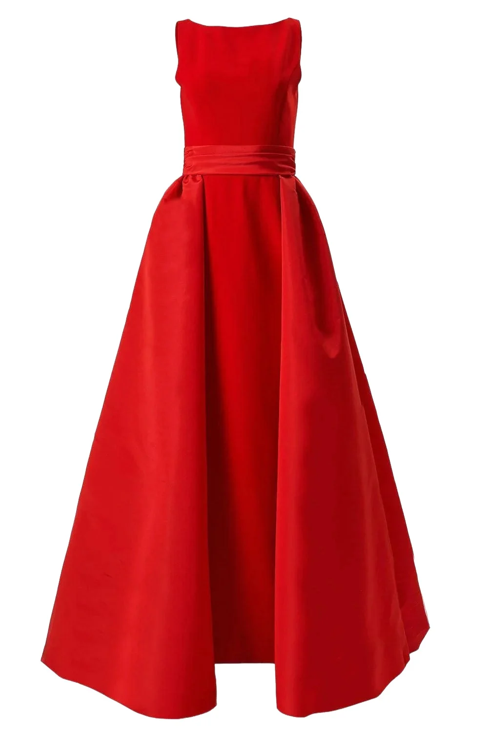Sleeveless Boatneck Gown
