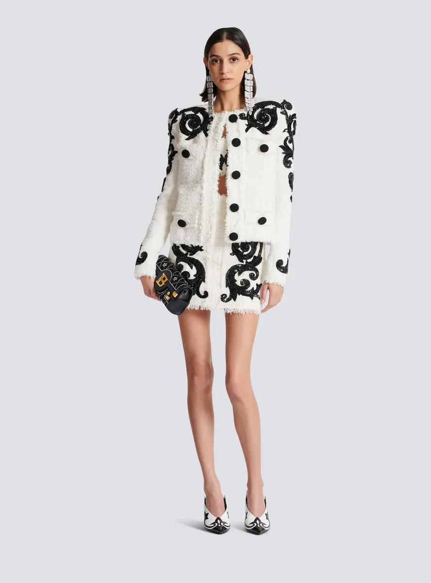 Balmain Paisley tweed jacket | Thumbnail 2 Balmain Paisley tweed jacket | Thumbnail 2