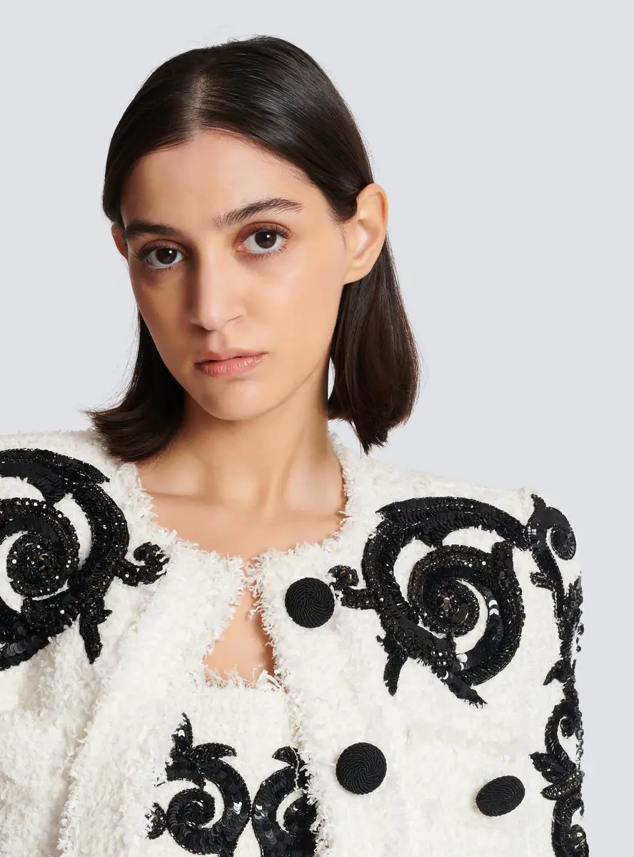 Balmain Paisley tweed jacket | Thumbnail 6 Balmain Paisley tweed jacket | Thumbnail 6