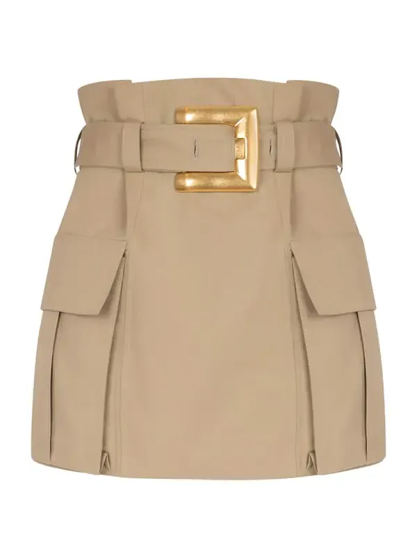 High-waisted gabardine skirt High-waisted gabardine skirt