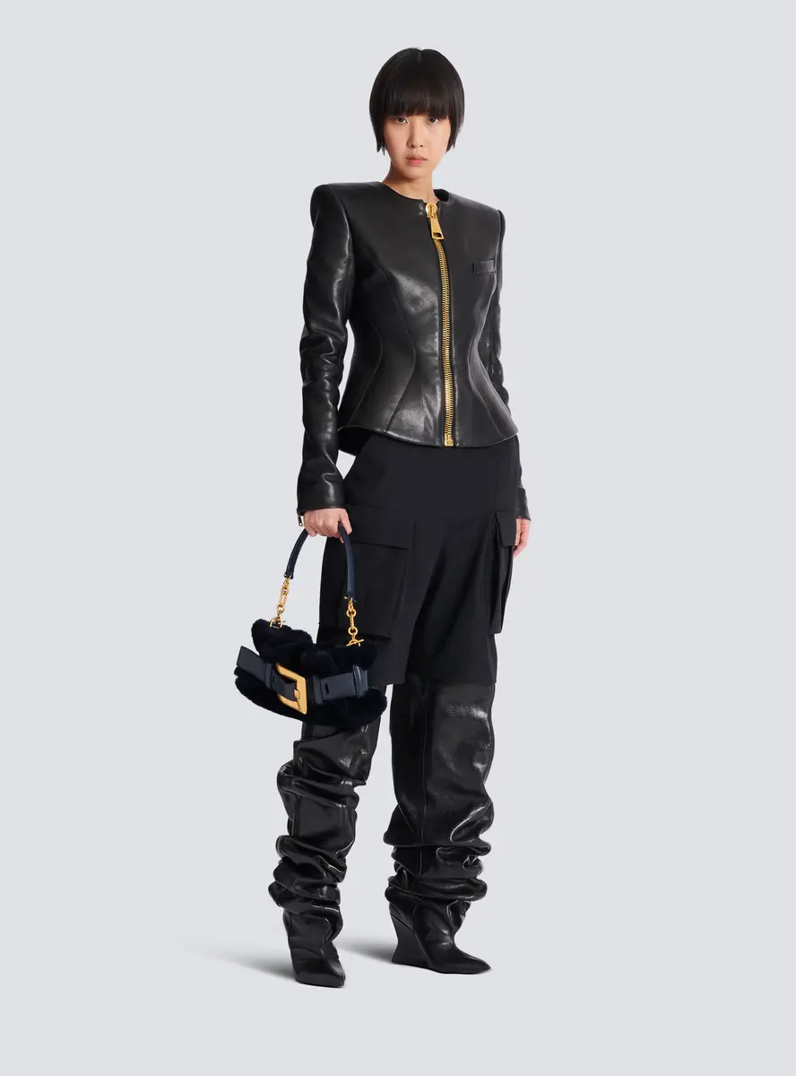 Balmain Mini Anthem bag in shearling | Thumbnail 2 Balmain Mini Anthem bag in shearling | Thumbnail 2