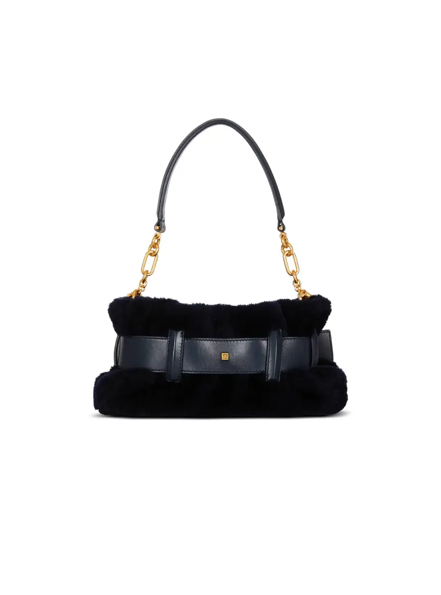 Balmain Mini Anthem bag in shearling | Thumbnail 4 Balmain Mini Anthem bag in shearling | Thumbnail 4