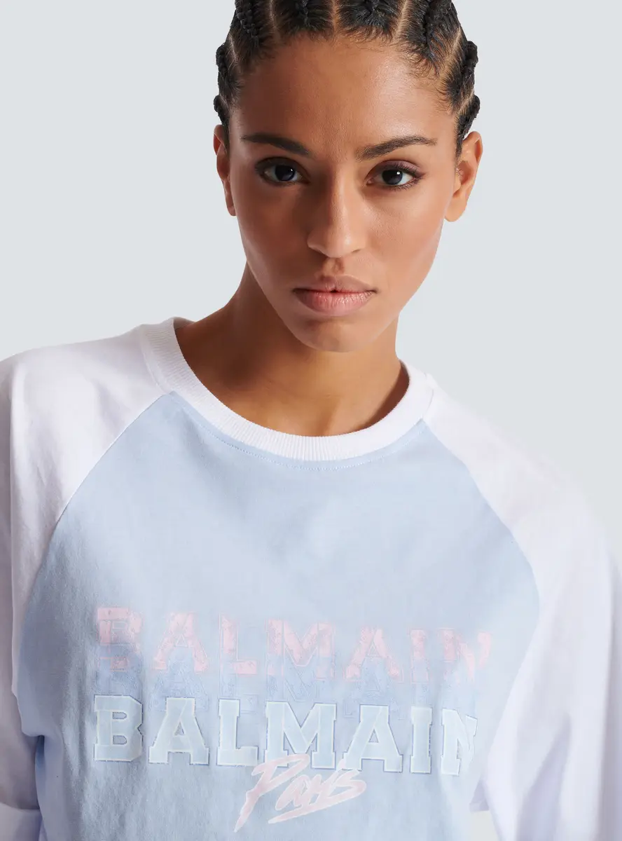 Balmain Cropped T-shirt with Paris print | Thumbnail 6 Balmain Cropped T-shirt with Paris print | Thumbnail 6