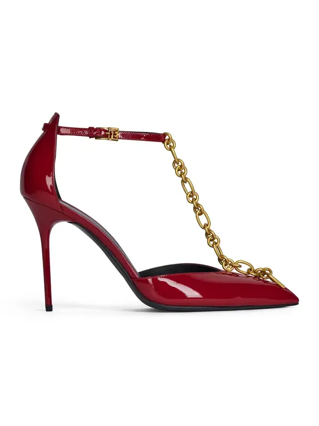 Sync chain pumps in patent leather Sync chain pumps in patent leather