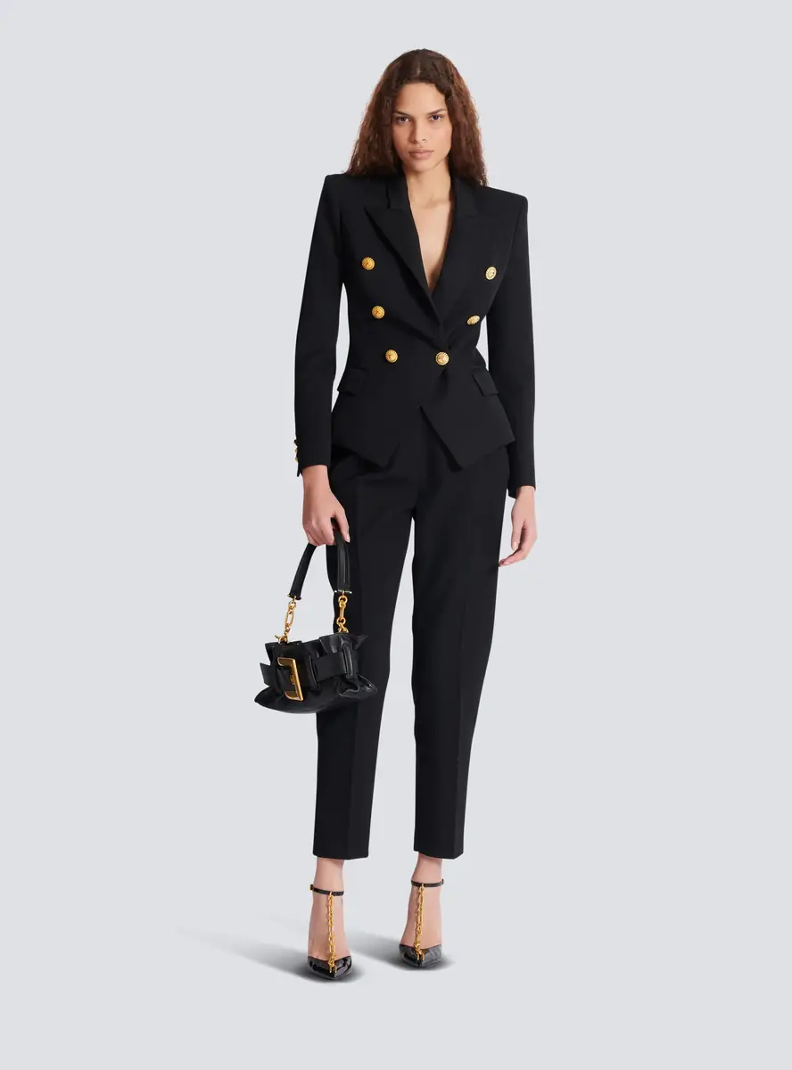 Balmain Grain de poudre 6-buttons fitted jacket | Thumbnail 2 Balmain Grain de poudre 6-buttons fitted jacket | Thumbnail 2