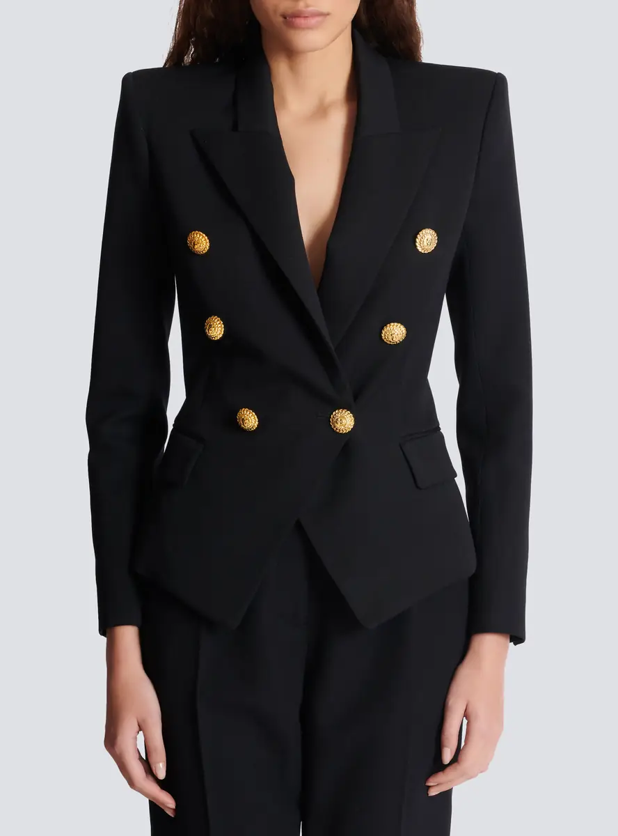 Balmain Grain de poudre 6-buttons fitted jacket | Thumbnail 8 Balmain Grain de poudre 6-buttons fitted jacket | Thumbnail 8
