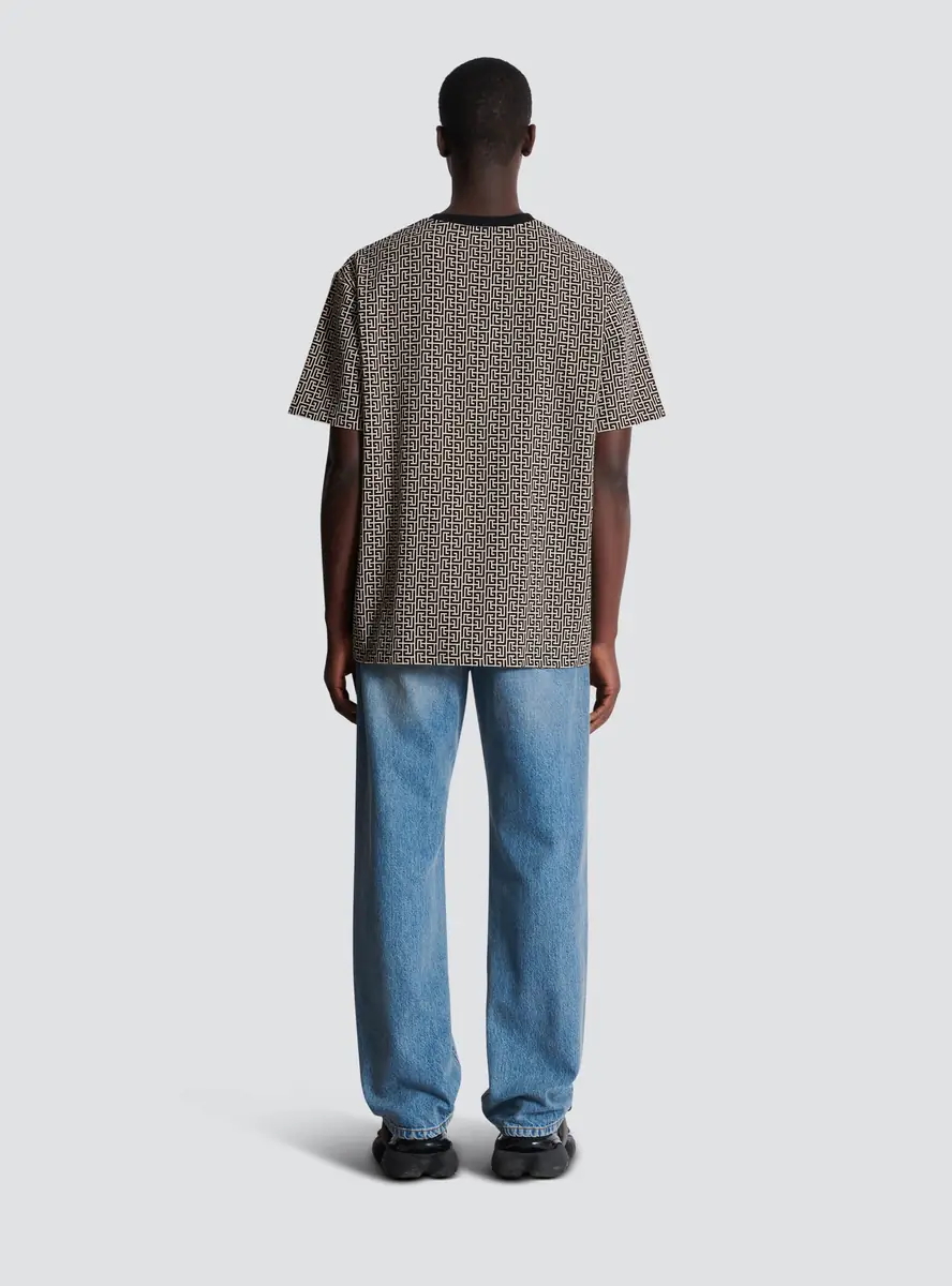 Balmain PB Labyrinth jacquard T-shirt | Thumbnail 4 Balmain PB Labyrinth jacquard T-shirt | Thumbnail 4
