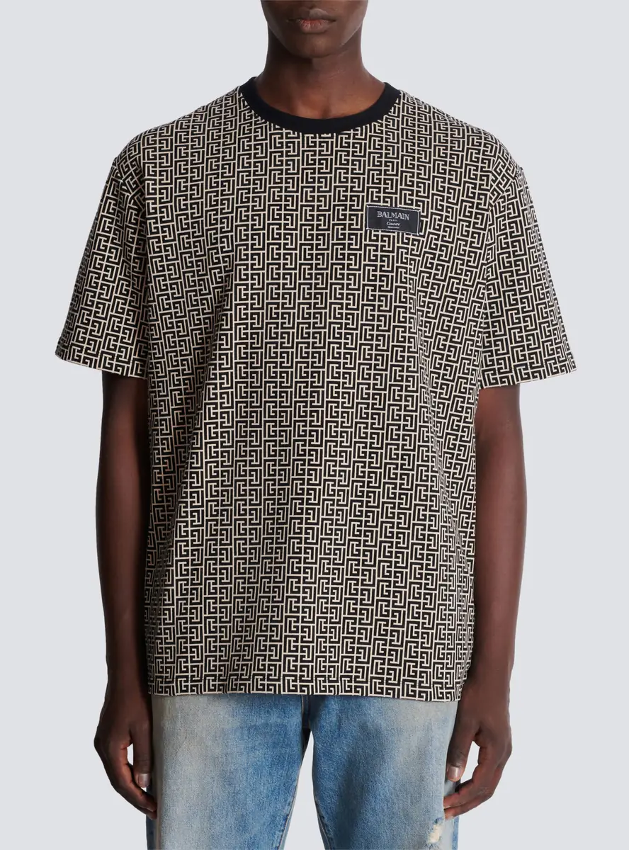 Balmain PB Labyrinth jacquard T-shirt | Thumbnail 7 Balmain PB Labyrinth jacquard T-shirt | Thumbnail 7