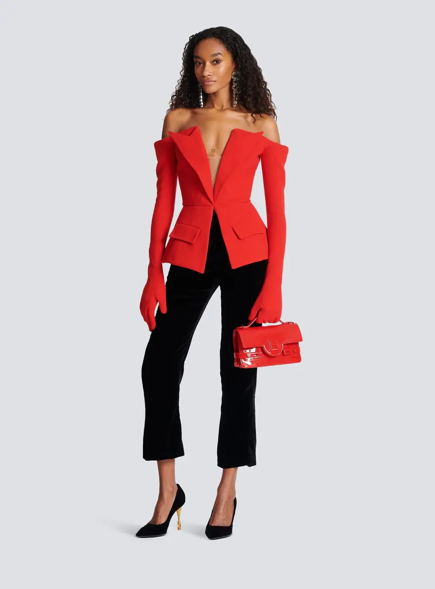 Balmain Off-the-shoulder peplum top | Thumbnail 2 Balmain Off-the-shoulder peplum top | Thumbnail 2
