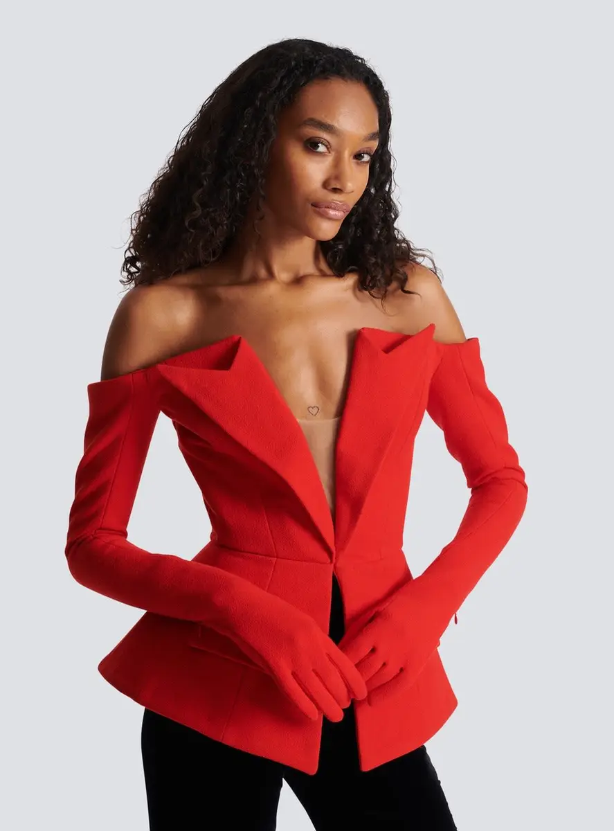 Balmain Off-the-shoulder peplum top | Thumbnail 6 Balmain Off-the-shoulder peplum top | Thumbnail 6