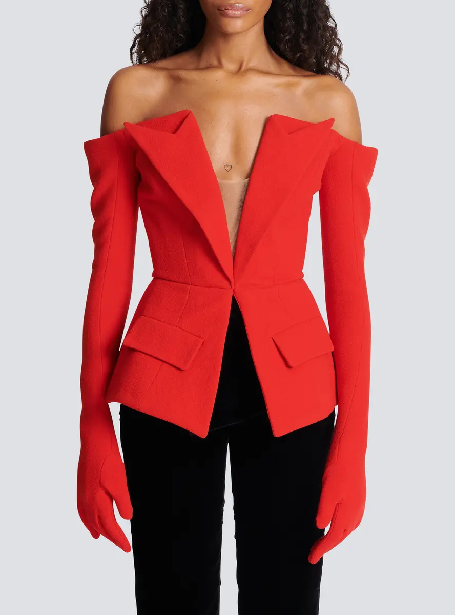 Balmain Off-the-shoulder peplum top | Thumbnail 8 Balmain Off-the-shoulder peplum top | Thumbnail 8